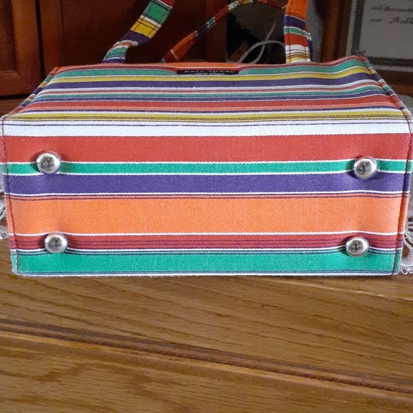 🆕️*NWOT* KATE SPADE FUN BRIGHT COLORS STRIPED BAG - Picture 5 of 8